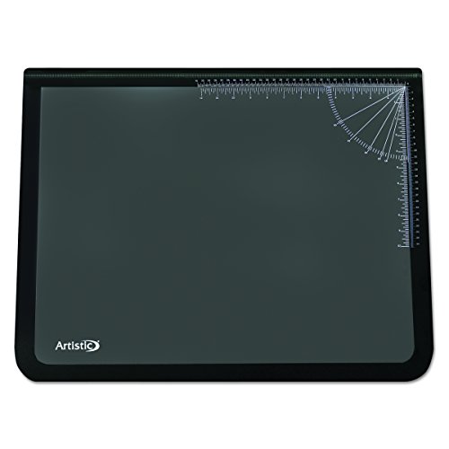Artistic Products 41100 Logo Padt Recycled Desktop Organizer w/Clear Overlay, 19 x 24, Black
