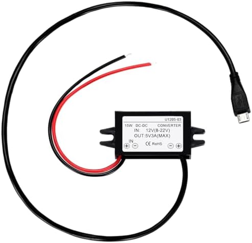 Convertitore DC Buck Step-Down 24V A 12V 3A - Modulo Impermeabile, 36W, Per Auto E Veicoli