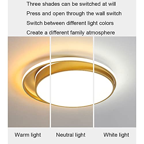 Plafonnier LED variable rond en fer forgé moderne pour chambre - 5