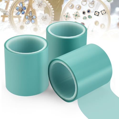 FuxFuis 3 PCS Cinta Adhesiva para Resina Epoxi 5mx5cm Cinta Adhesiva para UV Rollos Adhesivos sin Marcas Cinta para Moldeado con Epoxi Cinta de Resina Antiderrames para Joyería Marcos Artesanía DIY