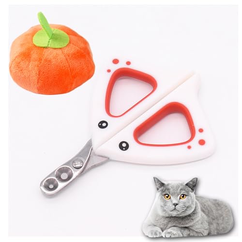 犬の爪切り 爪切り 丸穴 ステンレス 三角グリップ 人体工学に符合し 鋭利 血線を保護し 操作が簡単で 初心者に適して ペットのぬいぐるみ 発声 リラックス 咀嚼 猫と犬のおもちゃ用品 犬の誕生日プレゼント (白+カボチャのおもちゃ)