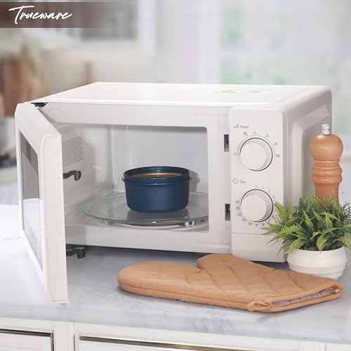 Image of Trueware Omaga Lunch Box with Insulated Fabric Jacket, 2 Microwave Safe & Leak Proof Inner Stainless Steel Containers 400ml Each & 1 Plastic Oval Chapati /Rice Container Tiffin for Office, College