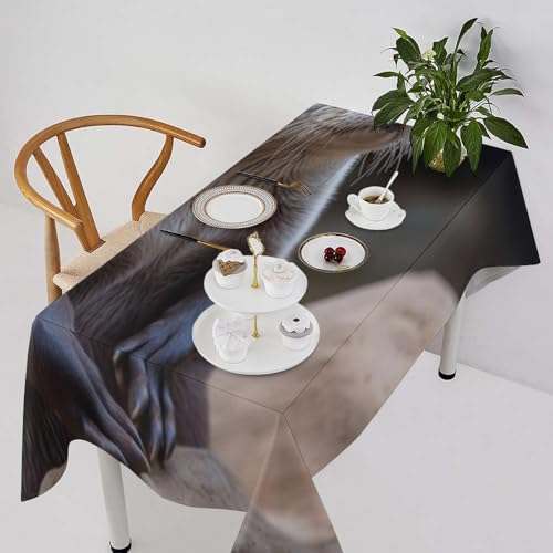 Nappe en lin résistant aux taches 140x140 cm lavable et imperméable - 3