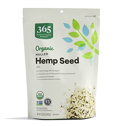 ★365 by WFM Organic Hulled Hemp Seed, 12oz