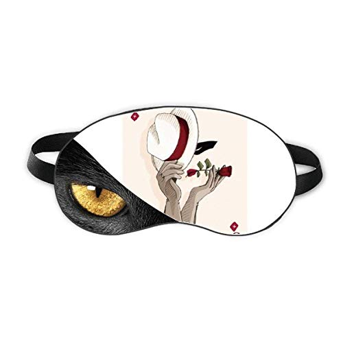 カード・ダイヤモンドパターンの演奏 休み目の遮光美容眼帯