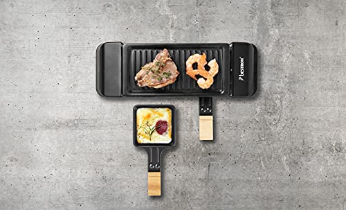 Bestron Mini Raclette für 1 bis 2 Personen, Tischgrill