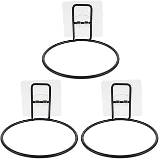 VILLCASE Wall Mounted Planters 3pcs Wall Pet Bowl Rack Elevated Dog Bowls Stand Wall Mounted Raised Pet Feeder for Small and Medium Dogs Cats (Black) Hanging Flower Pot