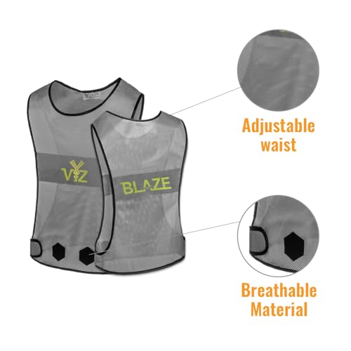 Blaze High-Visibility Mesh Reflective Safety Vest with Adjustable Straps - image 2