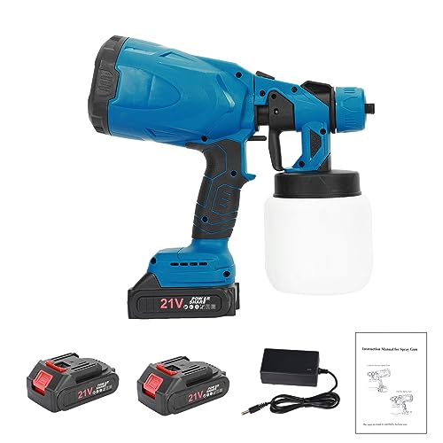 Pulverizador de pintura inalámbrico de 600 W, mini recargable, multiusos, eléctrico, de mano, potente juego de pistola de pintura para vallas interiores y exteriores del hogar, automóviles y muebles