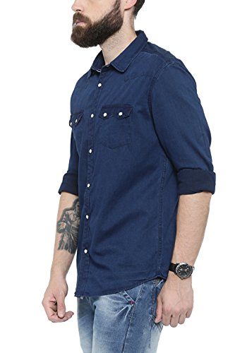 Image of SHOWOFF Men's Regular (Shirt Collar Navy Blue M)