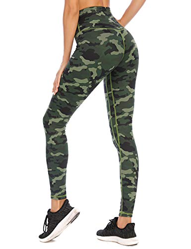 AY Pantalón Deportivo de Mujer Cintura Alta Control de Barriga Entrenamiento Running Fitness Estiramiento Yoga Legging y Pilates