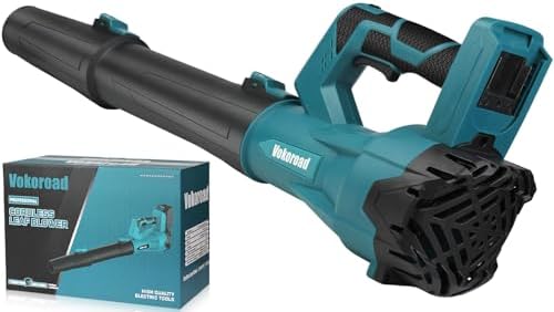 Leaf Blower Cordless for Makita 18V Battery, 600 CFM/120 MPH Brushless Motor Electric Blower 6-Variable Speeds with Extension Tube for Patio Cleaning,Blowing Fallen Leaves and Dust(Tool Only)