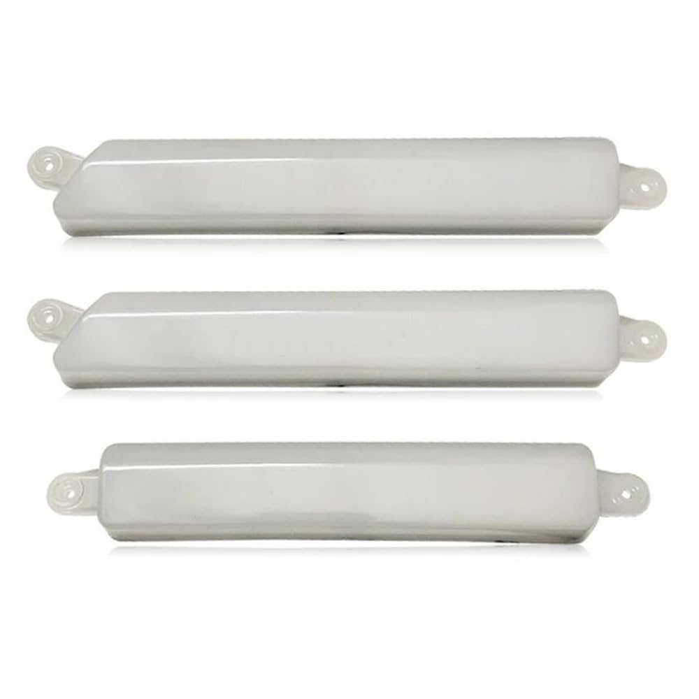 BAKUGO 2Pcs Car LED Daytime Running Light Front Grill Mesh Mask Cover DRL Fog Lamp For Ford Ranger Everest T8 2018 2019 2020 2021-White Shell White