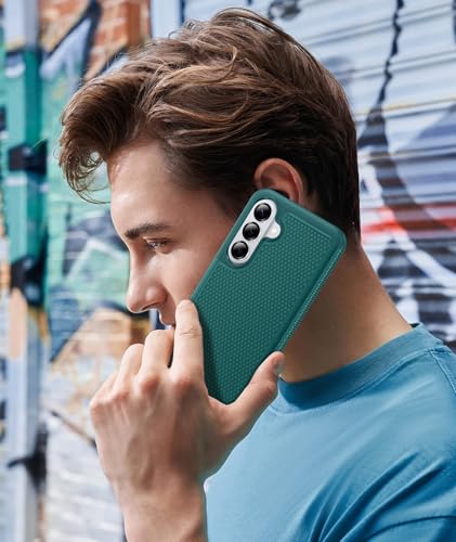 Image of FNTCASE for Samsung Galaxy S26 Case: Military Grade Drop Protection, 14ft Drop Protective, Screen Protector Included, Anti-Slip Texture TPU+PC Dual Layer Shockproof Phone Case Cover (Green)