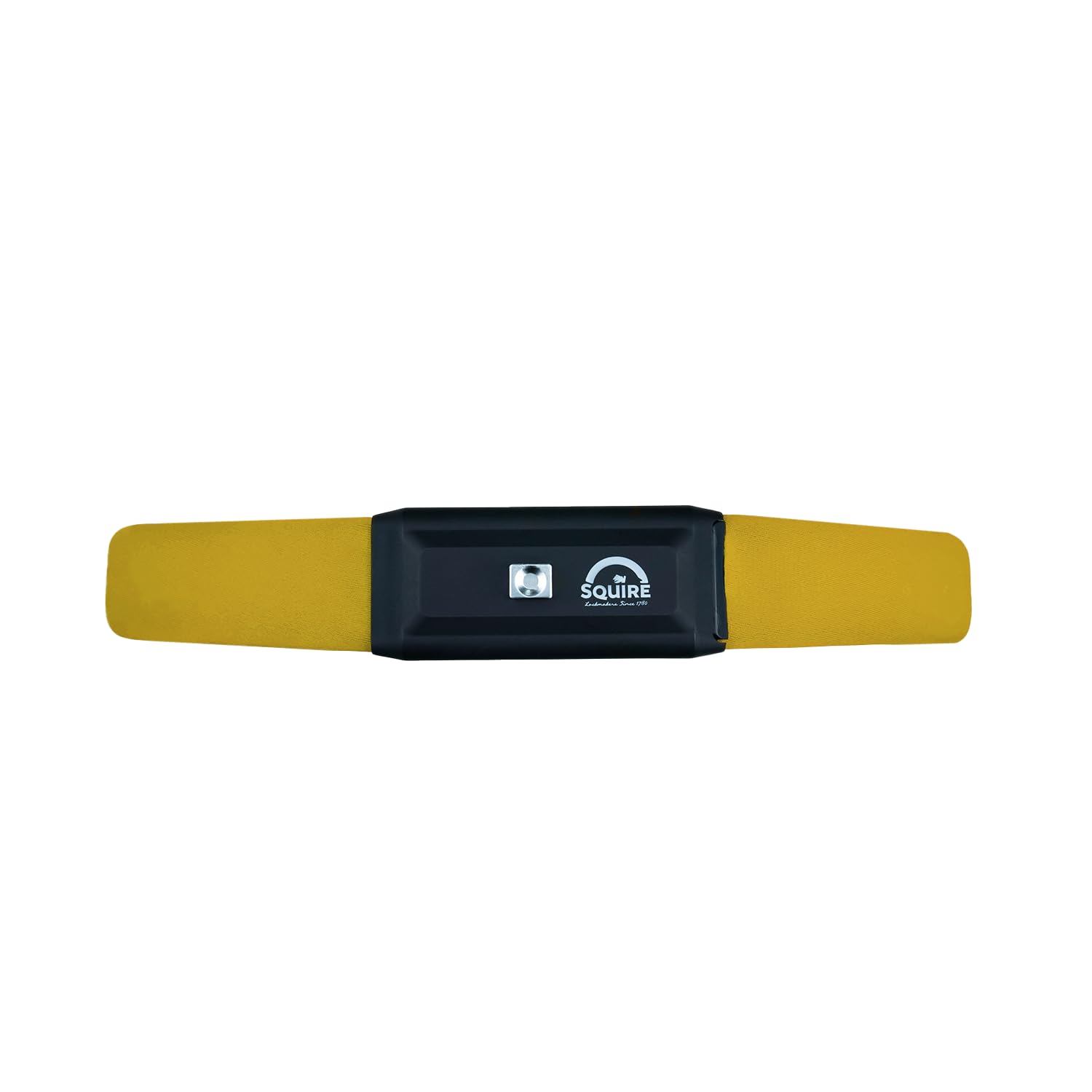 Squire Bike Locks STRAPLOK™ 35/850 Yellow: Tough and Lightweight Wearable Bike Lock with Multiple High Tensile Steel Cores, 850mm Length, 2 Keys Included