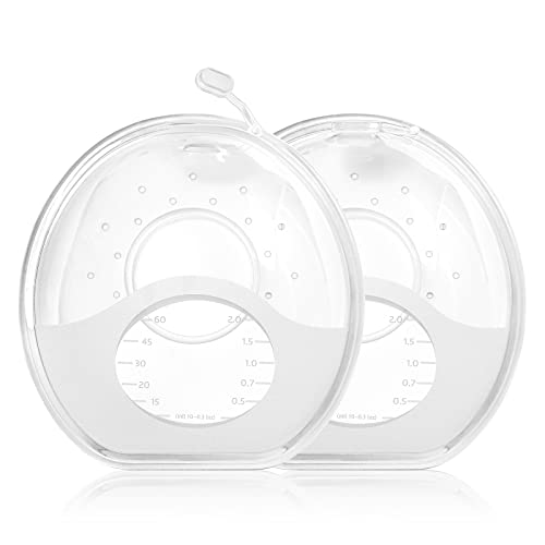 Image of Termichy Milk Collector for Breastfeeding - Soft Breast Shells for Sore Nipples (2 oz/75 ml, 2 pcs)