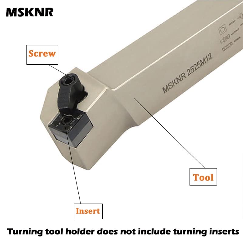 Herramienta torneado metal MSKNR1616H12 derecha miniatura 4