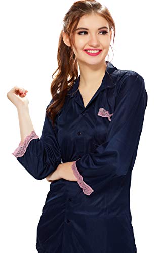 Image of AV2 Women's Satin Solid Pajama Set Pack of 1