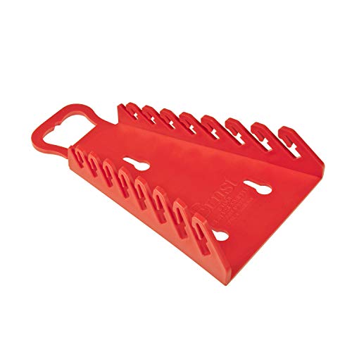 Image of Ernst Manufacturing 5146-Red Gripper Reverse Wrench Organizer, 8 Tool, Red