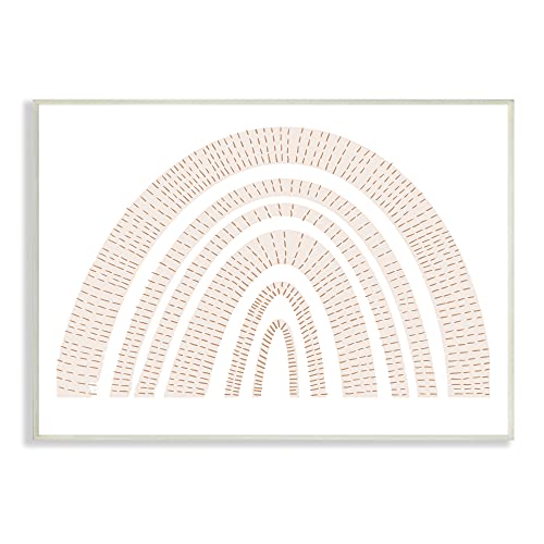 Image of 'Neutral Patterned Rainbow Arches Minimal'| Wall Plaque Art | Stupell Industries | 15 x 10 Inches, Easy to Hang and Sturdy, Made in USA, by Lil' Rue