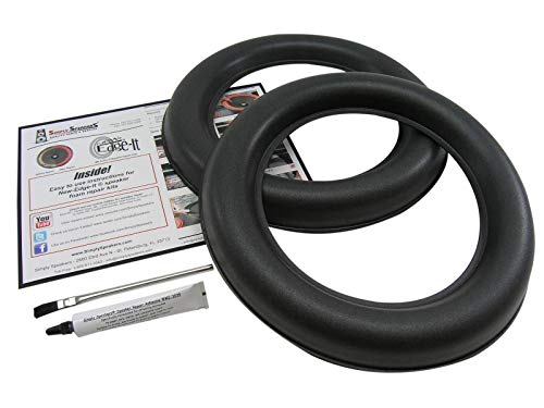 JL Audio 12 Inch 12W7 Foam Speaker Repair Kit, Super Wide Roll, 12W7, FSK-12JL-W7 (Pair)
