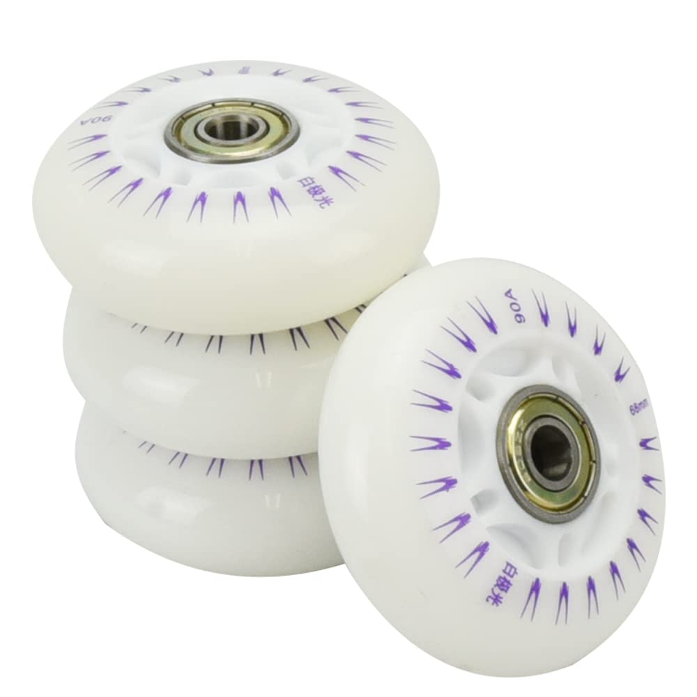 Amazon | スケボー ホイール タイヤ 4灯 LED搭載 光るウィール