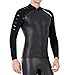 Luzhengyang 3mm Neoprene Men Diving Wetsuit Top Jacket | Long Stretchy Sleeves | UPF50+ion | Front Zipper Design | Perfect for Diving, Surfing, Snorkeling | Size M-2XL - L