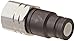 Eaton Hansen 10FFP37BS Carbon Steel ISO Interchange Quick Connect Hydraulic Fitting, Plug, 3/8"-19 BSPP Female, 3/8" Body