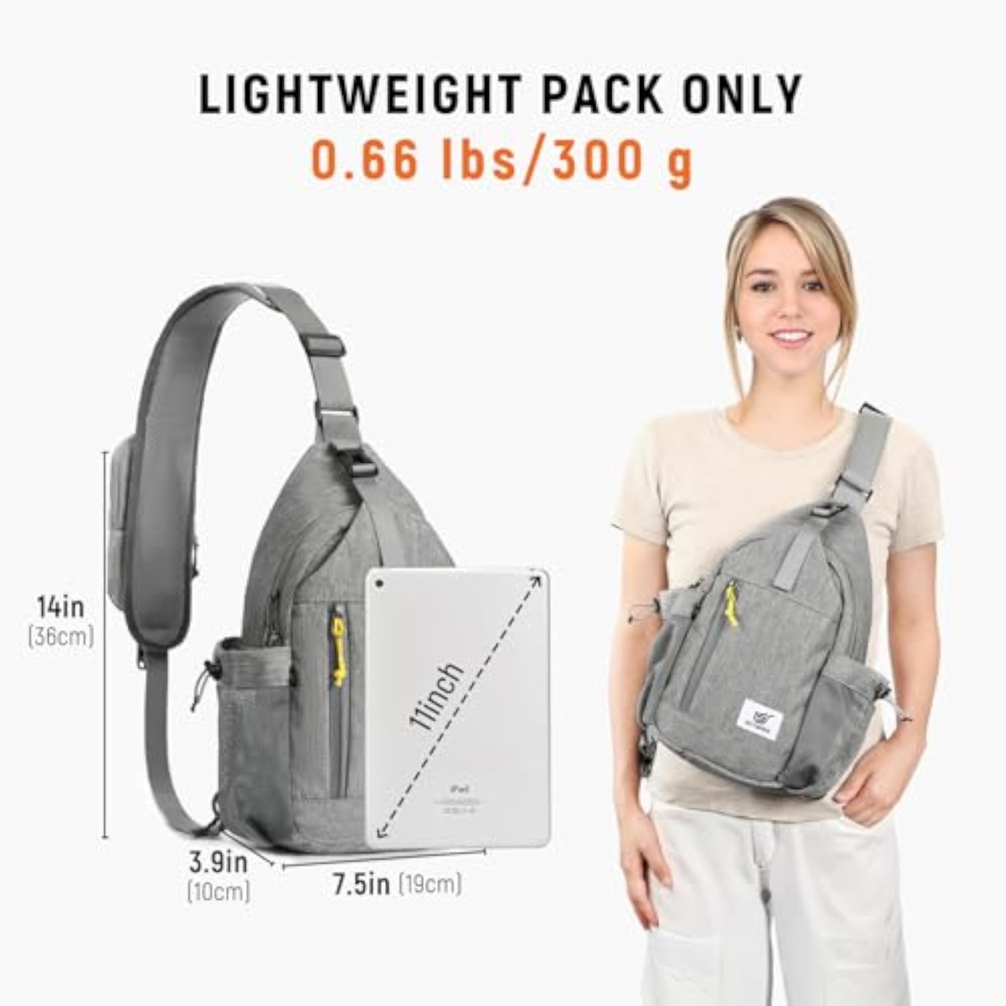 Anti-Theft Crossbody Bag with RFID Protection