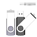 Produktbild 2GB USB Stick, SRVR 2 Stück Speicherstick USB-Flash-Laufwerk Mehrfarbig Memory Stick Datenspeicher USB 2.0 mit Kappe LED Anzeige Schlüsselband
