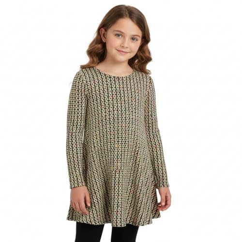 Vestido largo de fiesta A2Z 4 Niños con textura de tweed estival ideal para ocasiones de moda