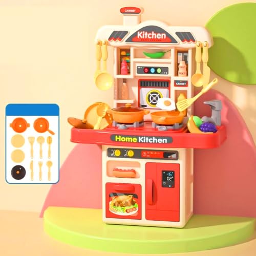 Image of Kitchen Set Toy for Kids, Orange 51 * 35 * 16 Cm