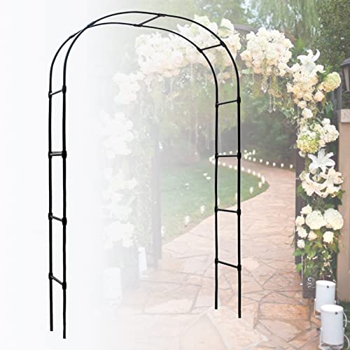 Enrejado de arco de jardín duradero, cenador de pérgola de metal resistente, decoración de arco de rosas de boda, soporte de flores de pasarela de arco resistente a la intemperie, for marcos de soport