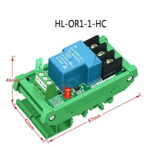 Módulo de relé para riel DIN 24V 30A, control industrial PLC con soporte PCB 2