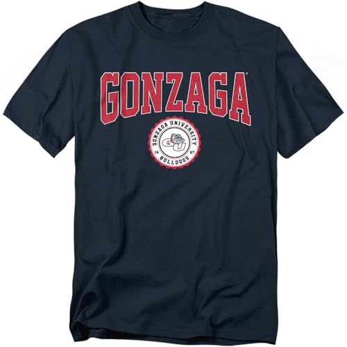LOGOVISION Gonzaga University Collegiate Seal Unisex Adult T Shirt Navy Large