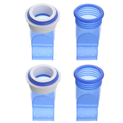 VOSAREA 4Pcs Tuyau de Vidange Tuyau Joint Bouchon D'égout Joint Anneau Machine à Laver pour Salle de Bain Cuisine (Bleu)