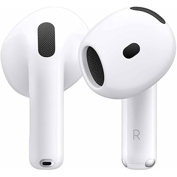 AirPods Pro 4 (Com estojo De Recarga), Fones de Ouvido Sem Fio com Estojo de Carregamento, Branco.