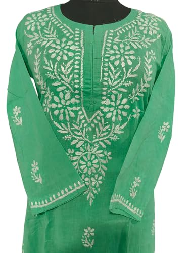 Image of Women Fashion Lucknowi Chikankari Pure Cotton Handwork Kurti for Women Girl