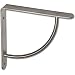Produktbild Gedotec Design Garderobenkonsole Edelstahl Regalkonsole Schwerlast-Regalträger Metall - KRETA | Stahl massiv | Wand-Halterung mit Tragkraft 40 kg | 1 Stück - Wandwinkel für Regalböden & Holzbretter