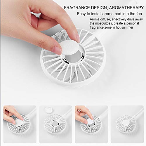 Andoer Ventilador de resfriamento portátil pendurado no pescoço Ventiladores preguiçosos com fita pa