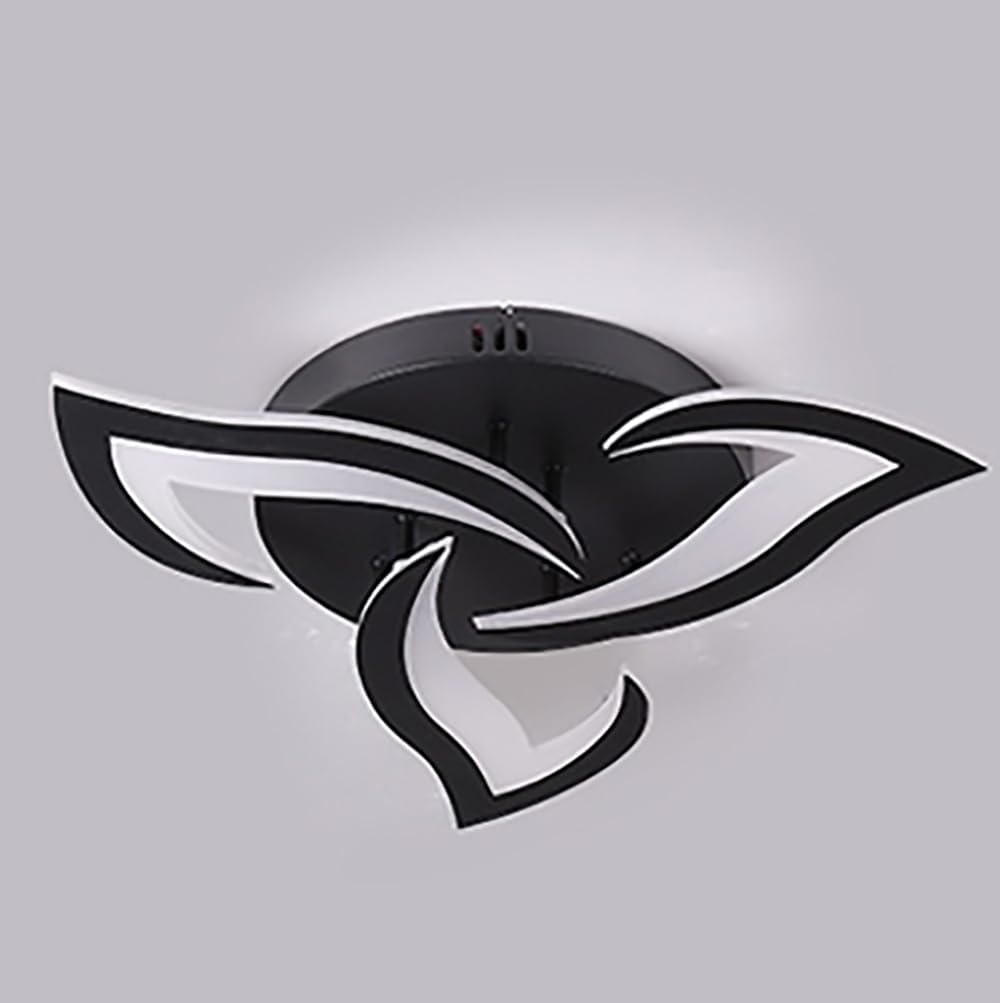 Dimmable LED Ceiling Light Fixture,36 Inch 12-Lights Modern Ceiling Lights Flush Mount 108W Chandelier for Living Room Bedroom Kitchen,Acrylic Flower Ceiling Lighting White