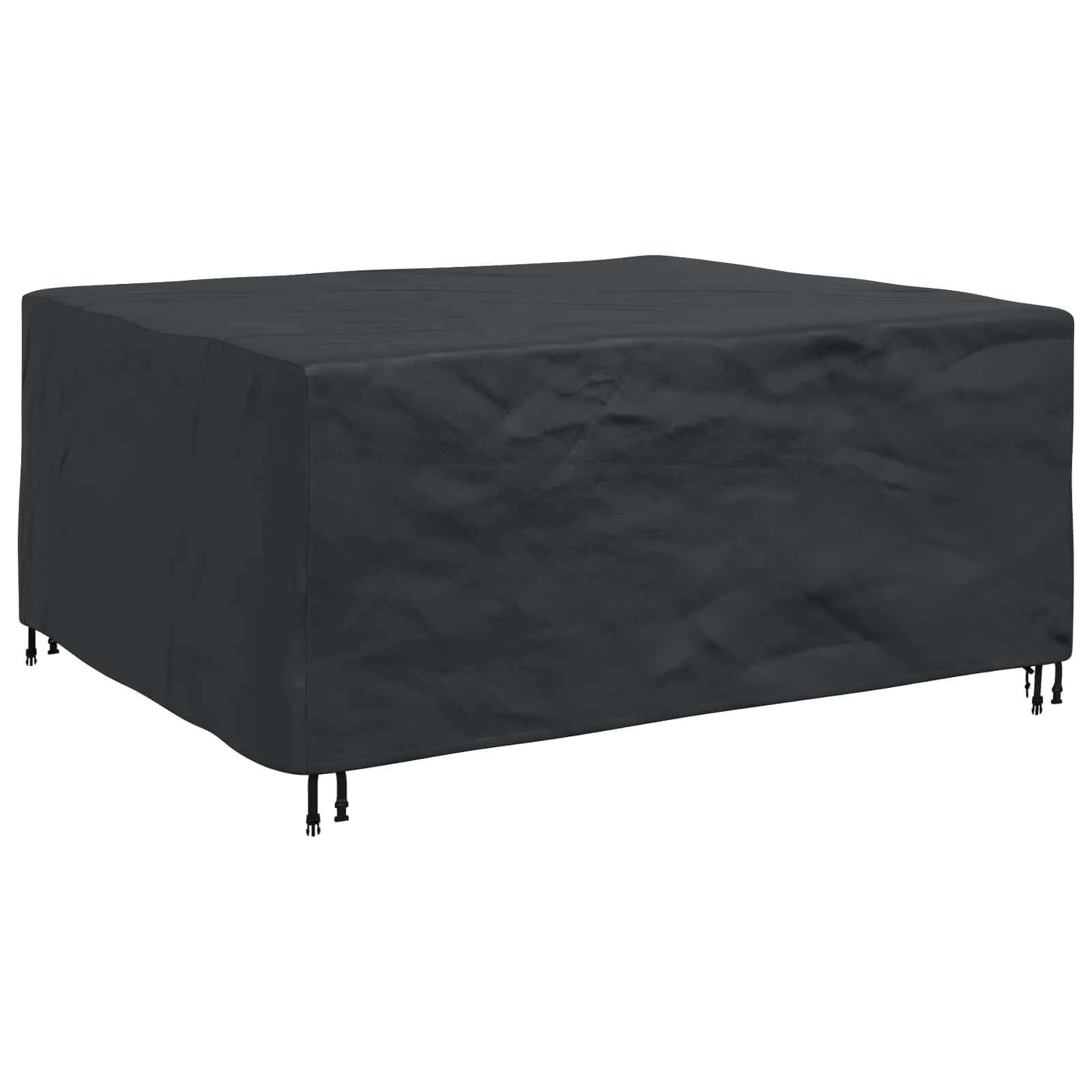 Knerpwd 420D Oxford Fabric Plain Black Furniture Cover 200 X 165 X 80 Cm, 420D Waterproof Indoor Outdoor Furniture Cover For Patio And Garden Use, Modern Solid Color Design With Easy Wipe Clean Maintenance