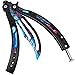 BOKHAMMER CSGO Hyperbeast V2 Butterfly Balisong stumpfer legaler Trainer Flipper inkls. Tasche und Ersatzschrauben