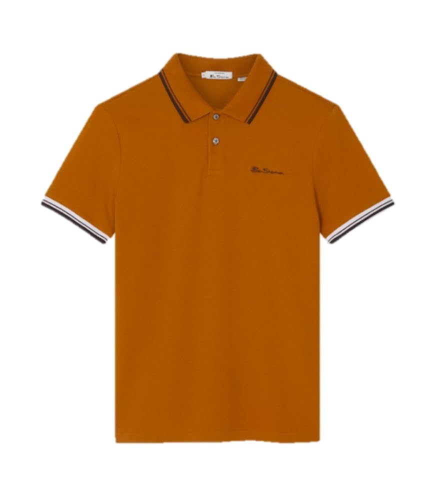 Ben Sherman Men's Orange Signature Polo Shirt (Uk, Alpha, 3XL, Regular, ) 1012790