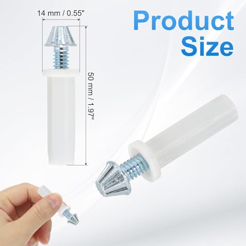 Kit de herrajes para puertas plegables PATIKIL, pivote inferior para puertas de clóset plegables, color blanco, acero al carbono miniatura 2