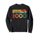 Photo Gallery legend since august 2000 men women birthday 2000 vintage felpa Photo Gallery legend since august 2000 men women birthday 2000 vintage felpa