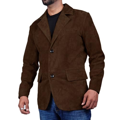 Suede Leather Blazer for Men Suede Sport Coat for Men Blazer Suede Leather Jacket Blazer Coat for Men3