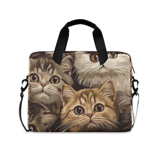 Bolso Maletín para Laptop 15.6 Pulgadas Marrón miniatura 1