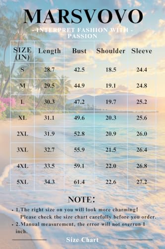 MARSVOVO Hawaiian Mens Hoodie 3 Button Long Sleeve Hooded Shirts Loose Casual Stylish Beach Henley Shirt for Spring Fall2