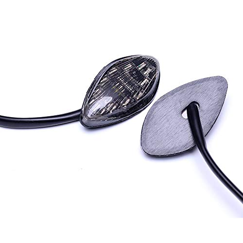 Vofono Turn Signal Compatible With For Honda Grom 2013-2019 Front Amber Flush 12 Led Turn Signals Blinkers Pack Of 2 #TOP4